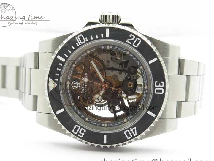 AAA Replica Watches WWF Edition Bezel Skeleton Best Durable Submariner SS 2925 116660 Andrea Carbon on SA Pirlo 0103